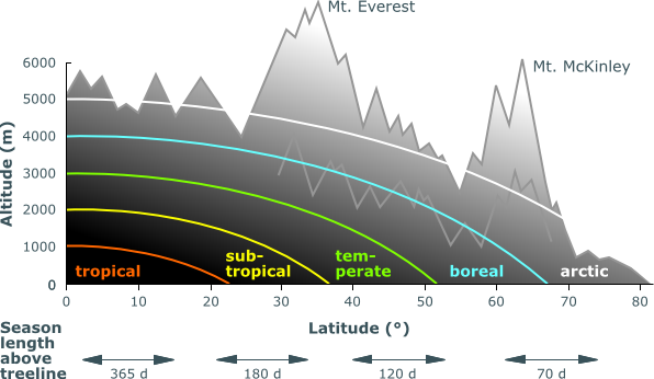 altitude for latitude